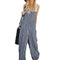 Pantalón Ancho de Algodón a Rayas para Mujer - Comodidad Veraniega