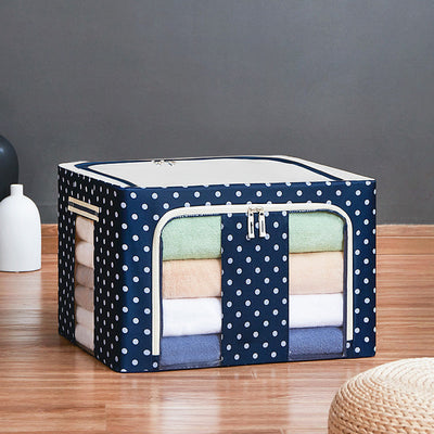 Caja de Almacenamiento en Tela con Estampado de Lunares - Image 10