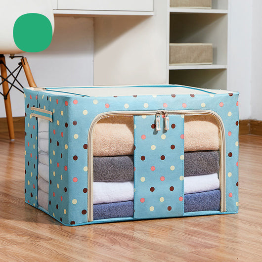 Caja de Almacenamiento en Tela con Estampado de Lunares - Image 4