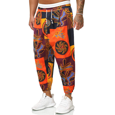 Pantalones Harem Étnicos para Hombre en Algodón y Lino - Image 8