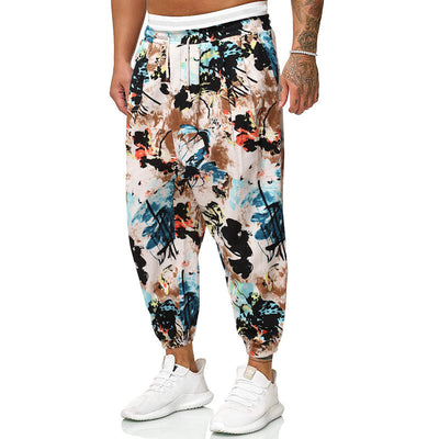 Pantalones Harem Étnicos para Hombre en Algodón y Lino - Image 9