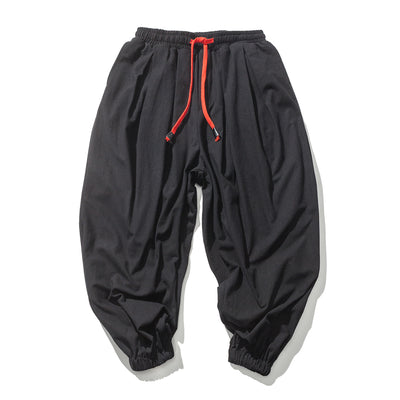 Pantalones Holgados de Algodón y Lino Cuatro Estaciones para Hombre - Image 7