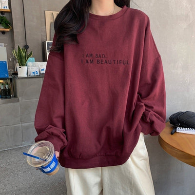 Sudadera Suelta Estilo Coreano para Mujer - Abrigo Versátil - Image 8