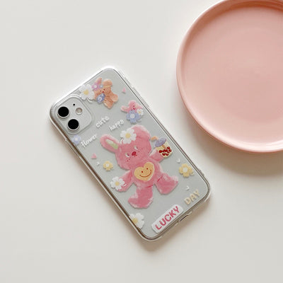 Funda para iPhone con Diseño Artístico de Conejo y Té de Leche - Image 4
