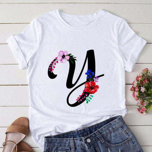 Blusa Estampada Cuello Redondo Manga Corta Europeo Americano para Mujer - Image 8
