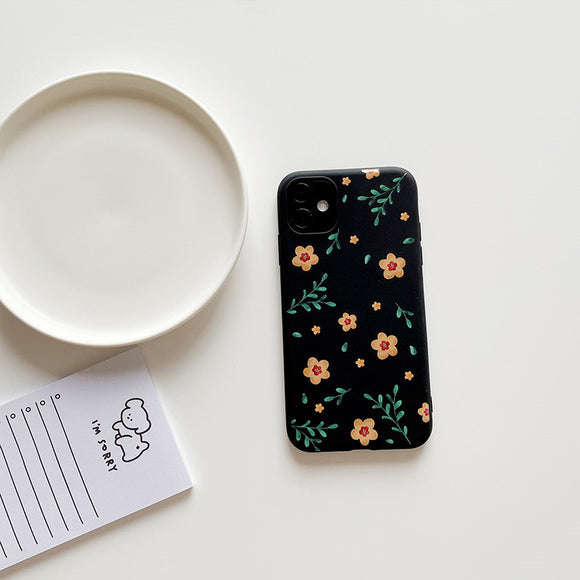 Funda Retro Flores Pequeñas Compatible con Apple