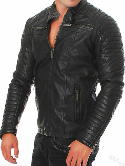 Chaqueta de Invierno para Hombre con Cierre de Cremallera - Abrigo Urbano Cálido - Image 11