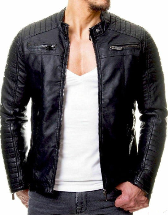 Chaqueta de Invierno para Hombre con Cierre de Cremallera - Abrigo Urbano Cálido