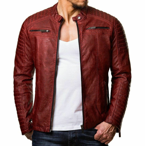Chaqueta de Invierno para Hombre con Cierre de Cremallera - Abrigo Urbano Cálido