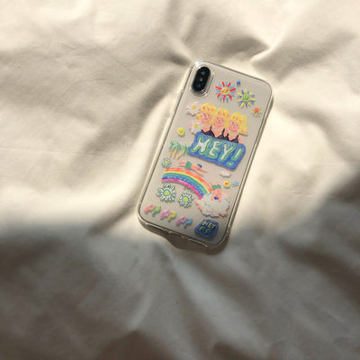 Funda para Celular Apple y Huawei con Diseño Pintura al Óleo Estilo Coreano - Image 7
