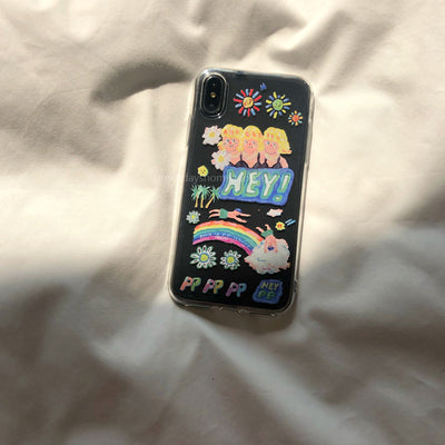 Funda para Celular Apple y Huawei con Diseño Pintura al Óleo Estilo Coreano - Image 3