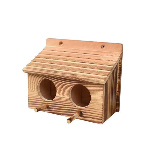 Jaula para Pájaros con Aislamiento de Madera Maciza