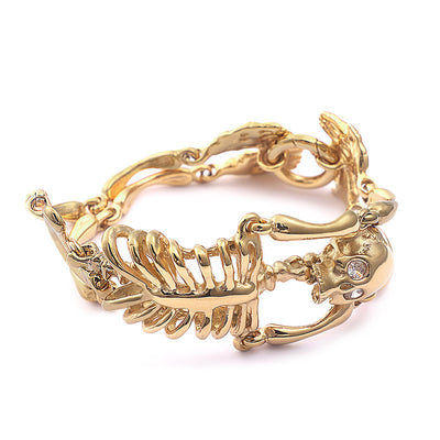 Pulsera Calavera de Acero Titanio para Hombre - Diseño Creativo y Personalizable - Image 4