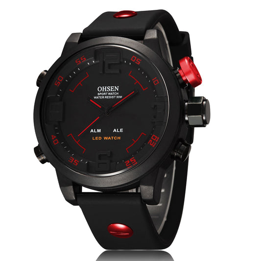 Reloj Deportivo LED Dual Display con Pantalla Grande y Correa de Silicona - Image 2