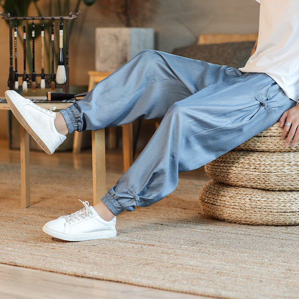 Pantalones Casuales Estilo Asiático para Hombre