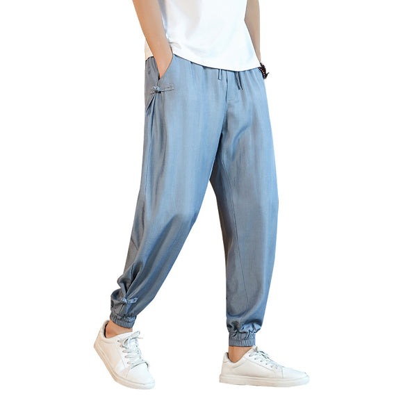 Pantalones Casuales Estilo Asiático para Hombre