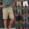 Pantalones Cortos de Lino con Cordón y Múltiples Bolsillos