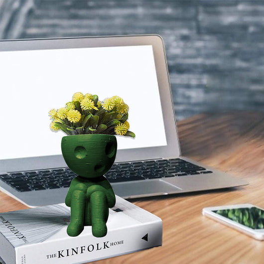 Maceta Cerámica Decorativa Árbol Hombre - Figura Nórdica para Suculentas y Plantas - Image 17