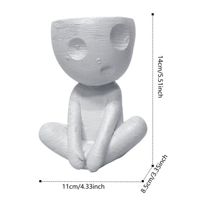 Maceta Cerámica Decorativa Árbol Hombre - Figura Nórdica para Suculentas y Plantas - Image 19