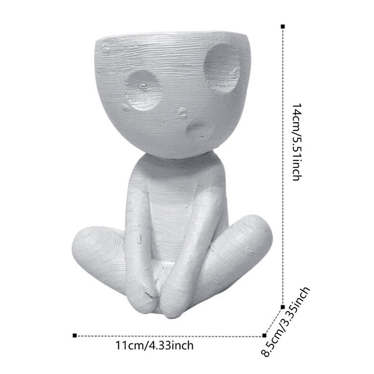 Maceta Cerámica Decorativa Árbol Hombre - Figura Nórdica para Suculentas y Plantas - Image 19