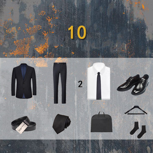 Traje de Negocios de Tres Piezas para Hombre - Image 13
