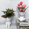 Maceta Cerámica Decorativa Árbol Hombre - Figura Nórdica para Suculentas y Plantas