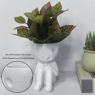 Maceta Cerámica Decorativa Árbol Hombre - Figura Nórdica para Suculentas y Plantas - Image 3