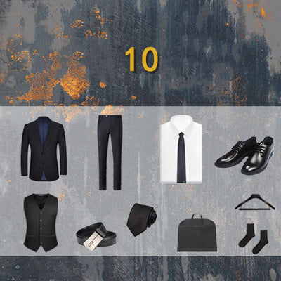 Traje de Negocios de Tres Piezas para Hombre - Image 3