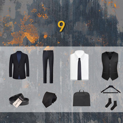 Traje de Negocios de Tres Piezas para Hombre - Image 6
