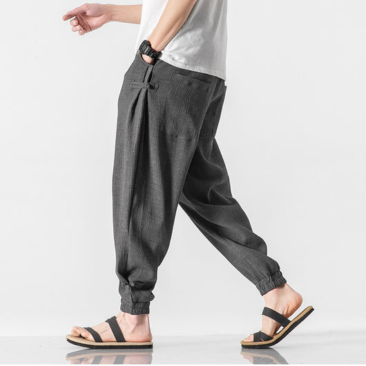 Pantalones de Lino Estilo Chino Ligeros para Verano - Image 5