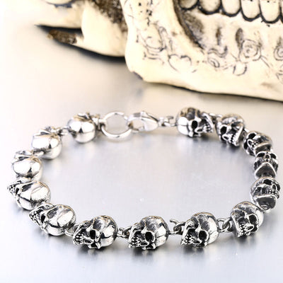 Pulsera Calavera Acero Titanio Estilo Punk Rock para Hombre - Image 7