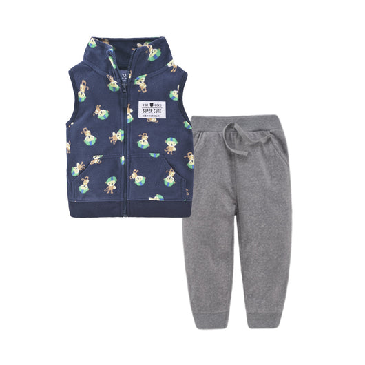 Conjunto Infantil Cardigan Dos Piezas con Cierre - Image 9