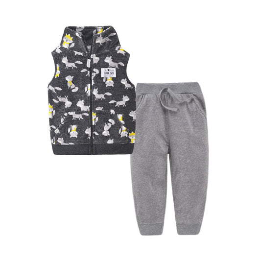 Conjunto Infantil Cardigan Dos Piezas con Cierre - Image 2