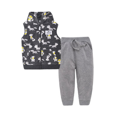 Conjunto Infantil Cardigan Dos Piezas con Cierre - Image 2