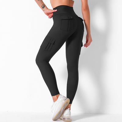 Leggings Deportivos Cintura Alta con Bolsillos y Contraste de Costuras - Image 9