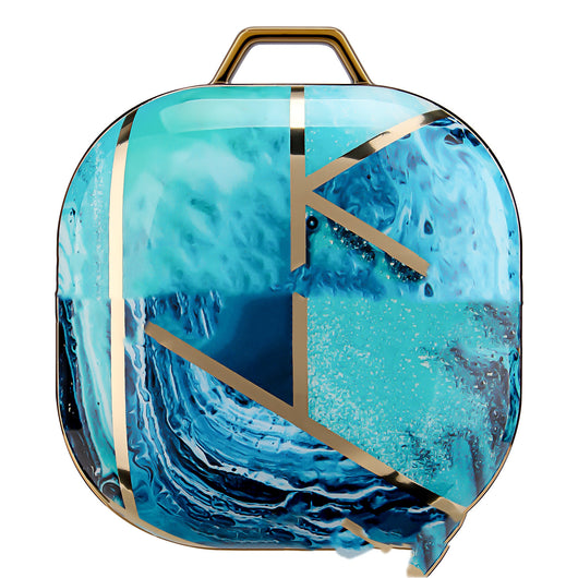 Funda Protectora para Auriculares con Diseño Mármol Púrpura y Acabado Dorado - Image 10