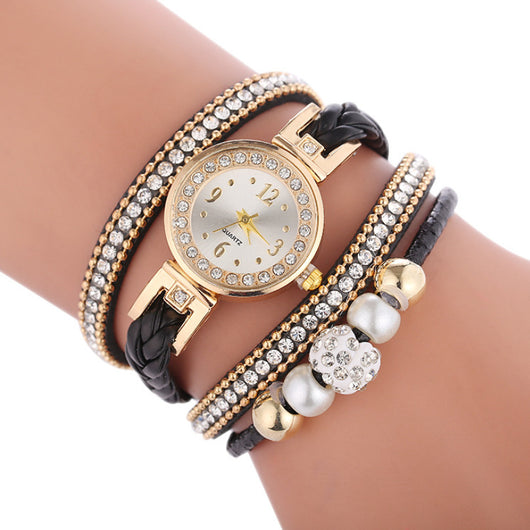 Reloj de Dama Elegante con Cristales Diamantados, Pantalla Digital Cuarzo - Image 14