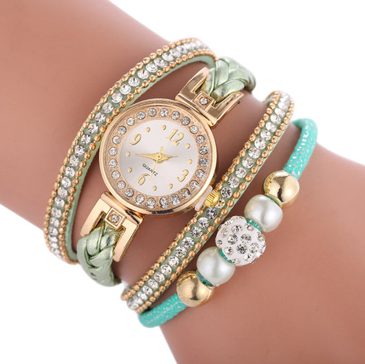 Reloj de Dama Elegante con Cristales Diamantados, Pantalla Digital Cuarzo - Image 7