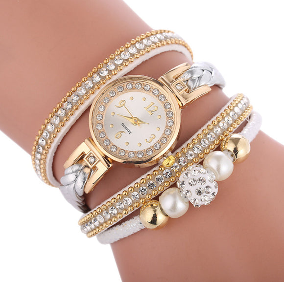 Reloj de Dama Elegante con Cristales Diamantados, Pantalla Digital Cuarzo