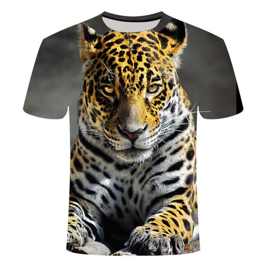 Playera 3D con Estampado de León Anime - Image 14