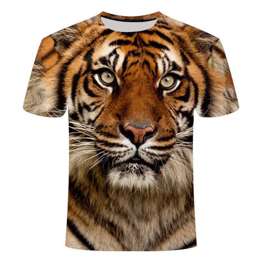 Playera 3D con Estampado de León Anime - Image 15