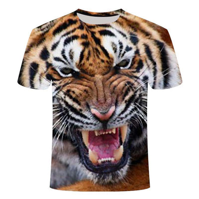 Playera 3D con Estampado de León Anime - Image 7