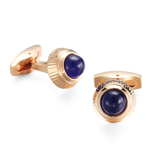 Gemelos Bicolor Cobre con Cristal - Diseño Elegante Dos Tonos