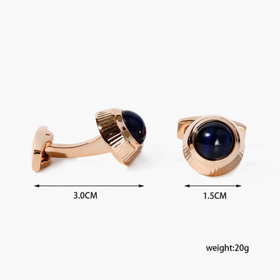 Gemelos Bicolor Cobre con Cristal - Diseño Elegante Dos Tonos - Image 3