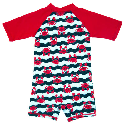 Traje de Baño Infantil Niño Estilo Coreano Manga Corta - Image 5