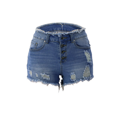 Jeans para Mujer con Botones y Flecos Desflecados - Image 11