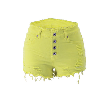 Jeans para Mujer con Botones y Flecos Desflecados - Image 2