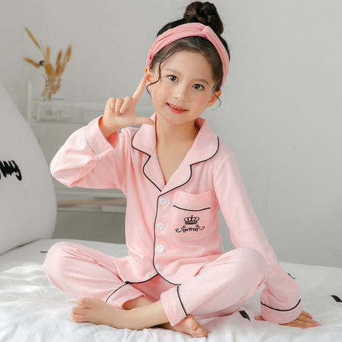 Pijama Infantil de Algodón Estampado para Niñas - Conjunto Cómodo de Manga Larga - Image 14