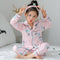 Pijama Infantil de Algodón Estampado para Niñas - Conjunto Cómodo de Manga Larga