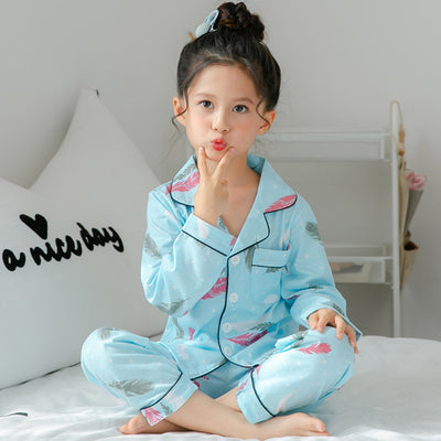 Pijama Infantil de Algodón Estampado para Niñas - Conjunto Cómodo de Manga Larga - Image 9